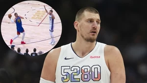 NBA. Nikola Jokić popisał się buzzer beaterem wykonanym przez... 3/4 boiska