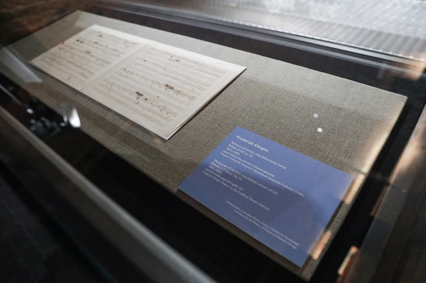 Rękopis Ballady f-moll op.52 Fryderyka Chopina wzbogacił zbiory narodowego instytutu kompozytora Rękopis Ballady f-moll op.52 Fryderyka Chopina wzbogacił zbiory narodowego instytutu kompozytora