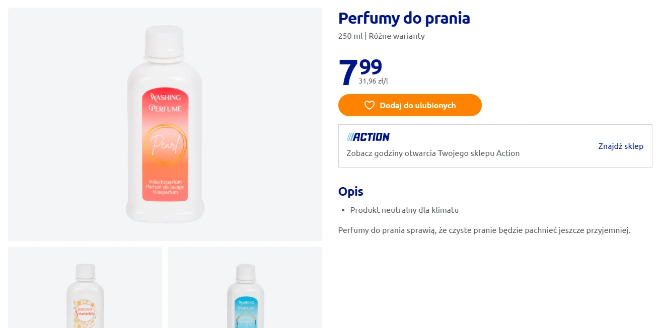 Cudowne perfumy do prania z Action