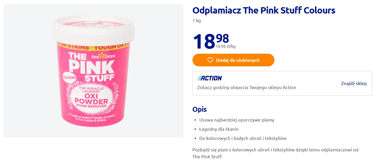 Odplamiacze The Pink Stuff są niezawodne 
