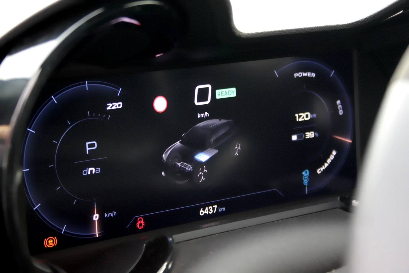 Ekran cyfrowych zegarów Alfy Junior