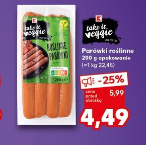 Parówki roślinne K - take it veggie niska cena