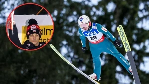 Kamil Stoch i Thomas Thurnbichler (na małym zdjęciu)