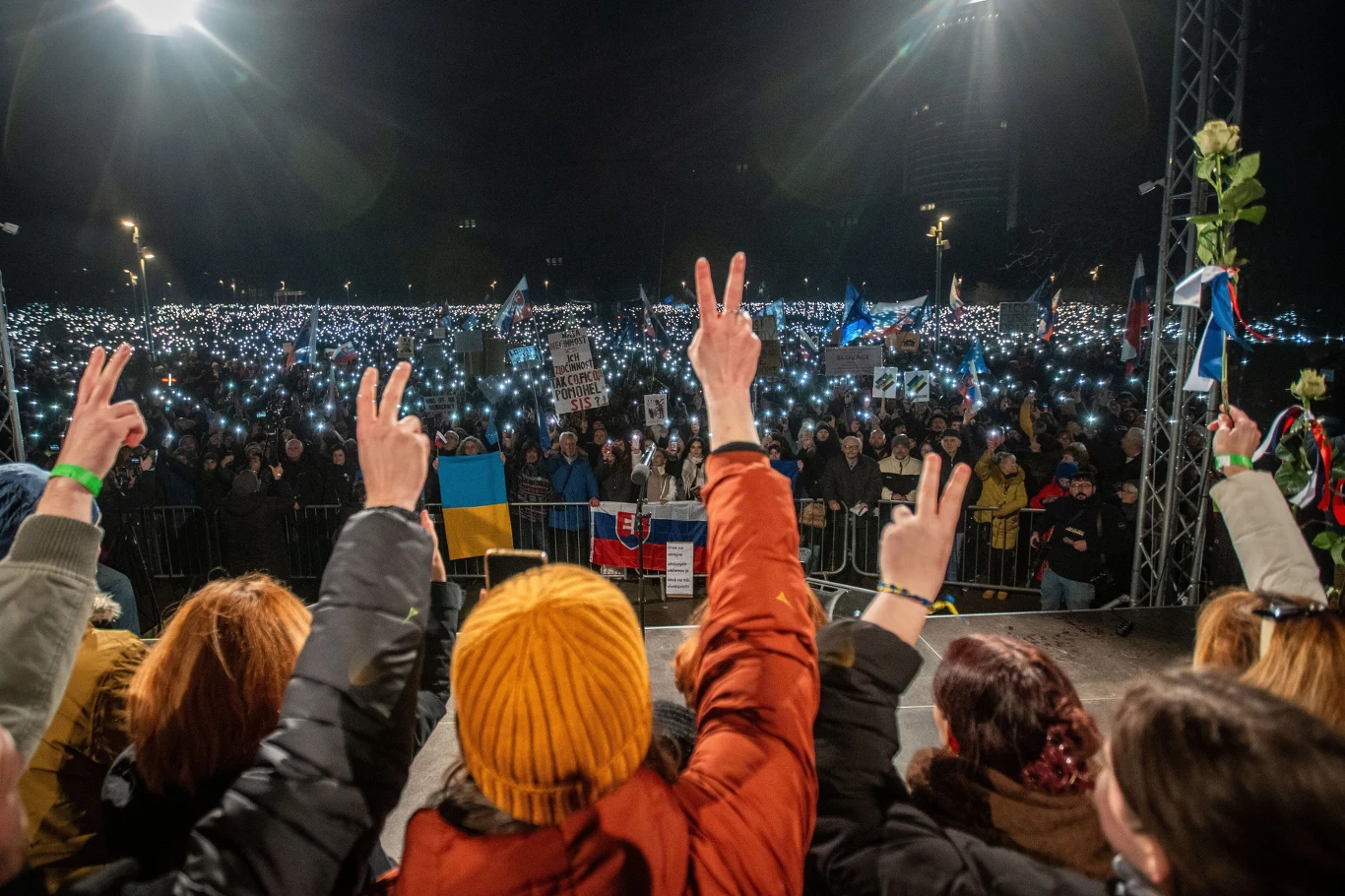 Masowe protesty na Słowacji Masowe protesty na Słowacji
