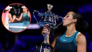 Madison Keys, na małym zdjęciu wraz z Igą Świątek