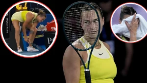 Aryna Sabalenka podczas finału Australian Open z Madison Keys