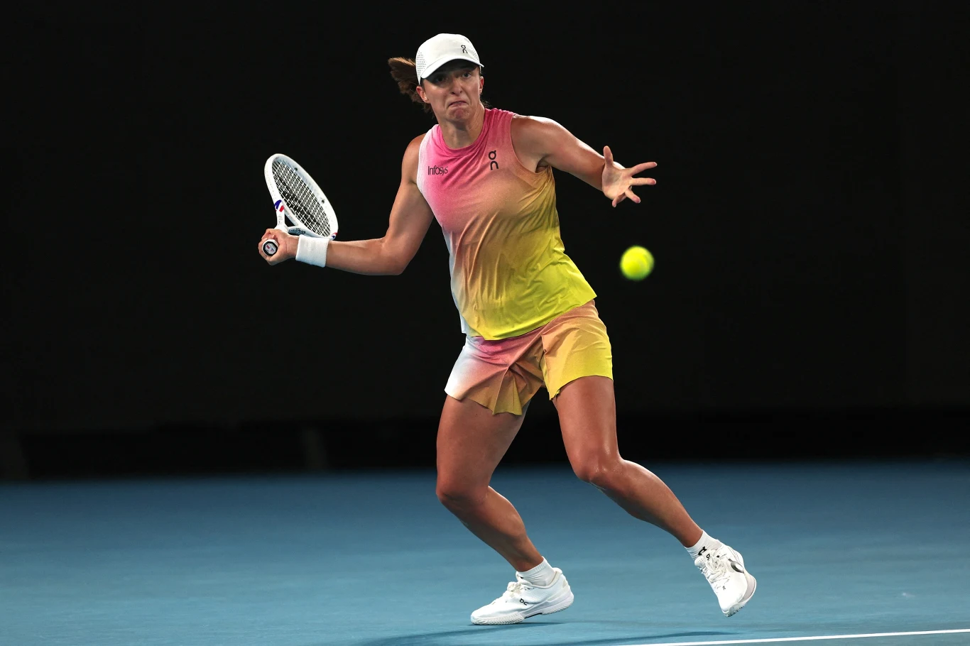 Iga Świątek w meczu z Madison Keys