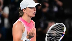 Iga Świątek podczas meczu z Madison Keys, Australian Open 2025