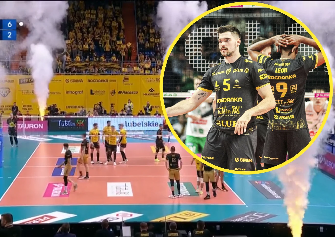 Mikołaj Sawicki (w kółku) odgrywa ważną rolę w Bogdance LUK Lublin