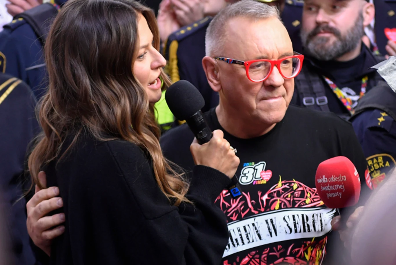 Anna Lewandowska i Jerzy Owsiak na finale WOŚP, 2023 Anna Lewandowska i Jerzy Owsiak na finale WOŚP, 2023
