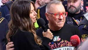 Anna Lewandowska i Jerzy Owsiak na finale WOŚP, 2023