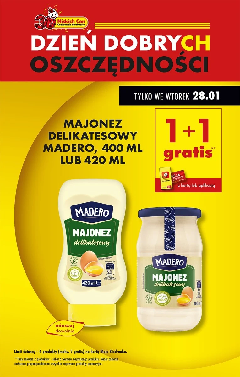 Majonez 1+1 gratis Majonez 1+1 gratis