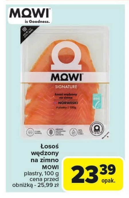 Łosoś wędzony MOWI