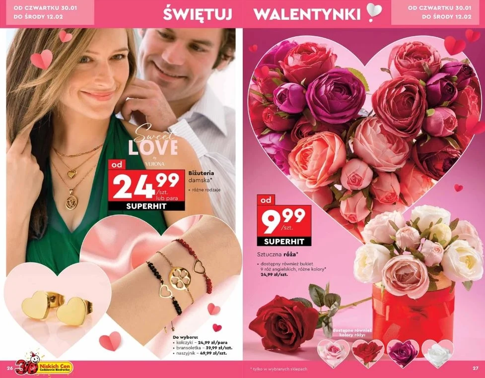 Biedronka oferuje prezenty na Walentynki!