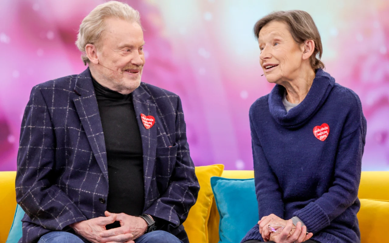 Daniel Olbrychski i Jadwiga Jankowska-Cieślak