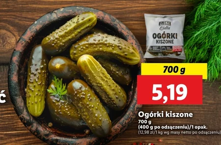 Ogórki kiszone Ryneczek Lidla