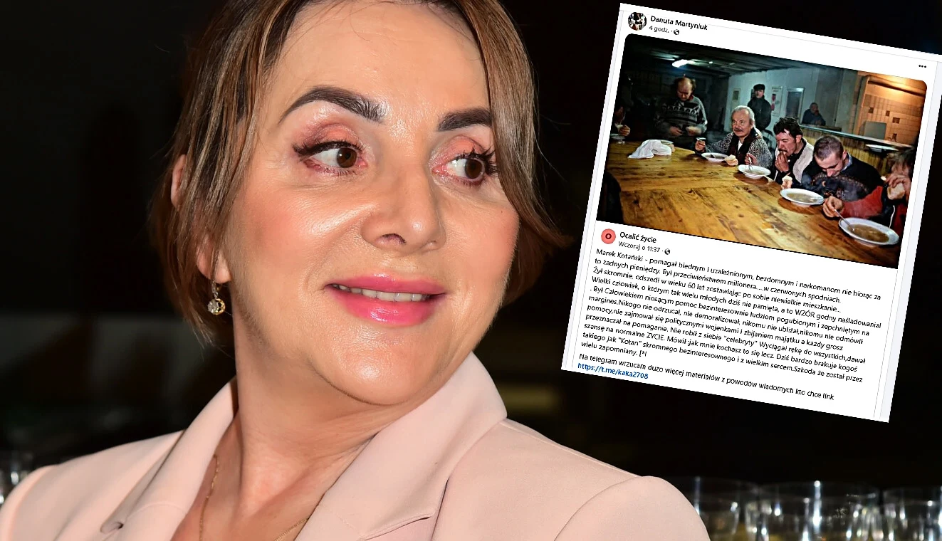 Danuta Martyniuk zamieściła wpis po finale WOŚP. Udostępniła zaskakujący post /https://www.facebook.com/danuta.martyniuk.75/