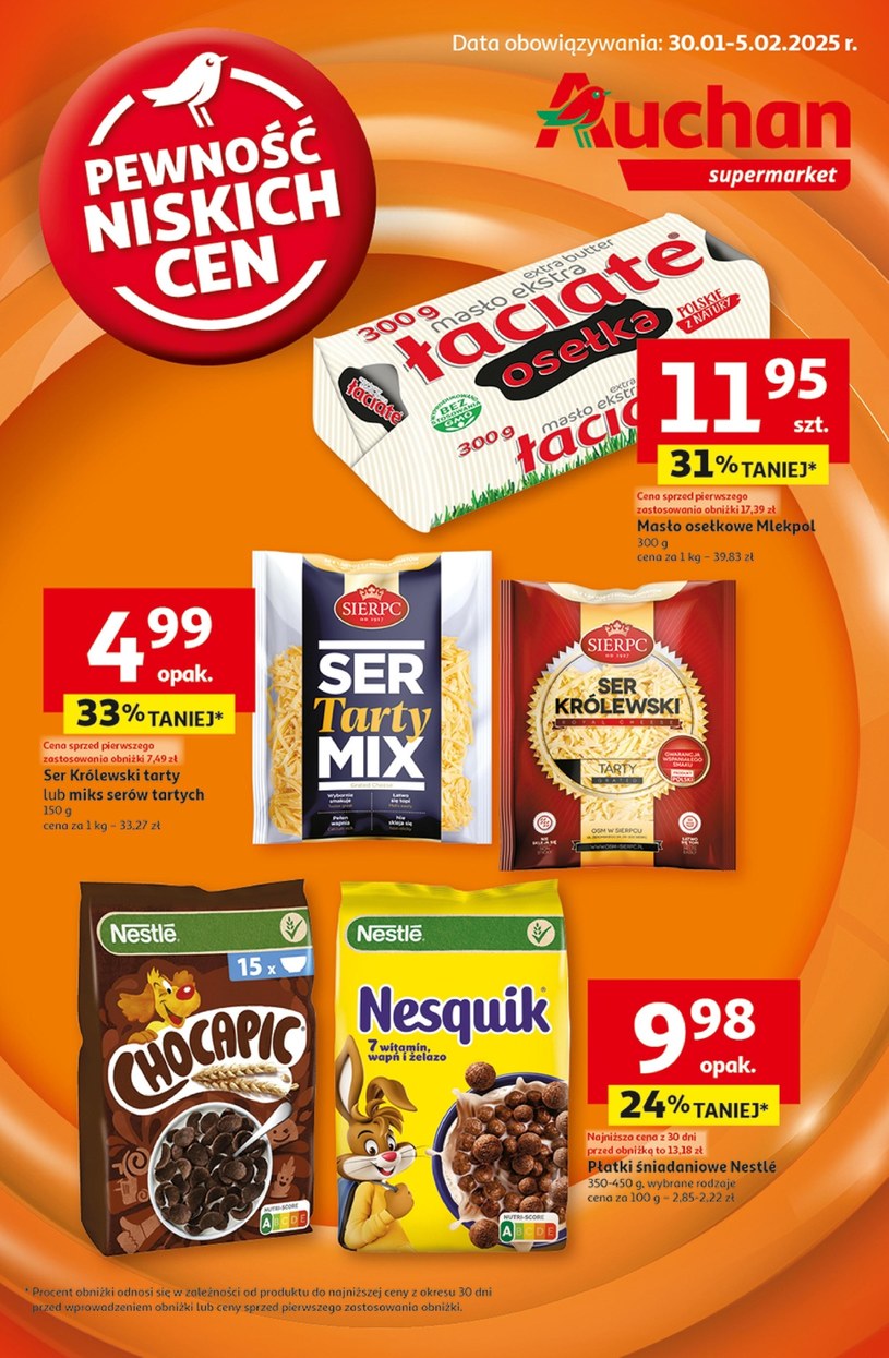 Gazetka promocyjna Auchan Supermarket - ważna od 30. 01. 2025 do 05. 02. 2025