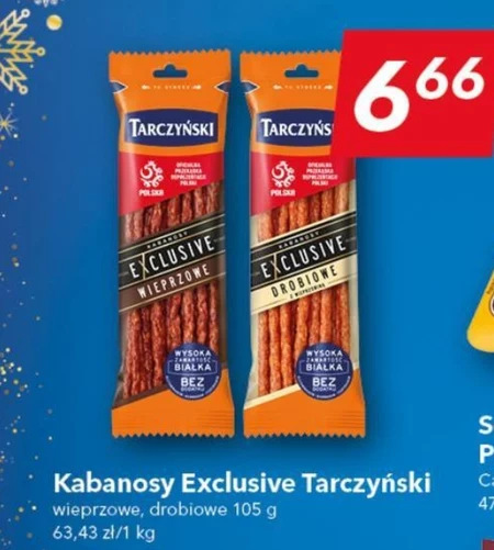 Tarczyński Kabanosy Exclusive serowe 105 g