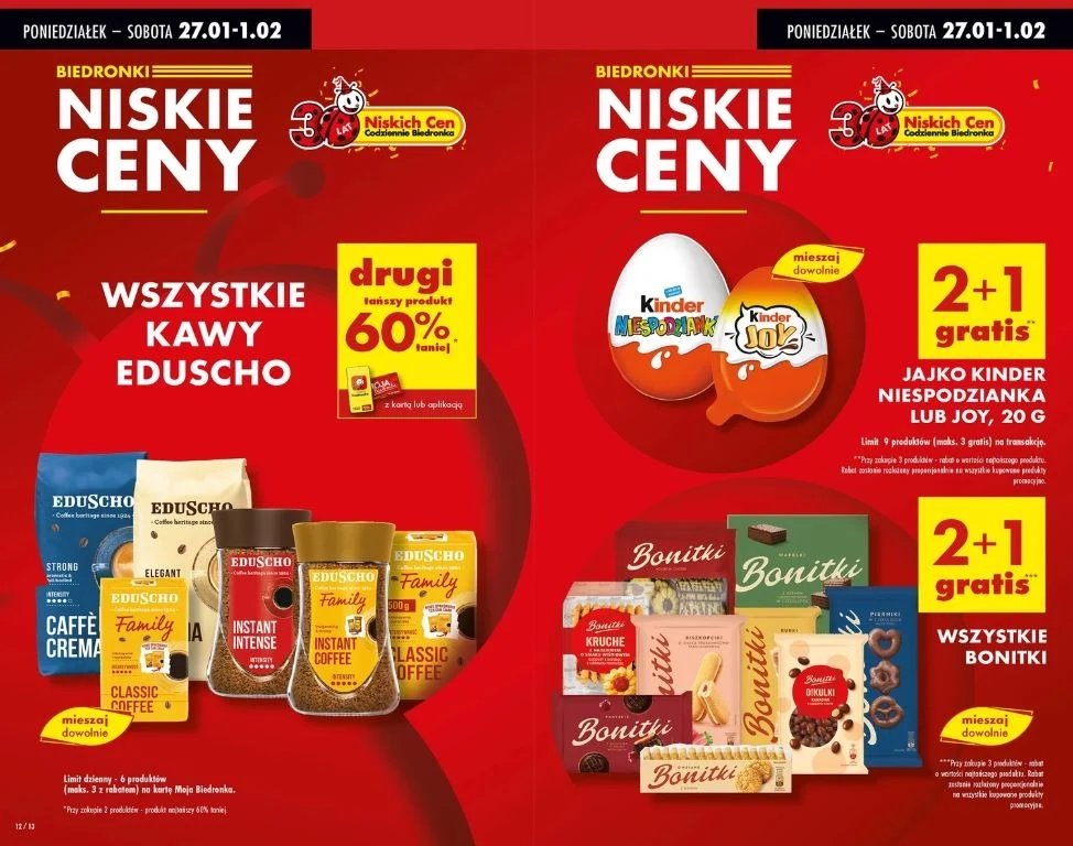Biedronka oferuje gratisowe promocje!