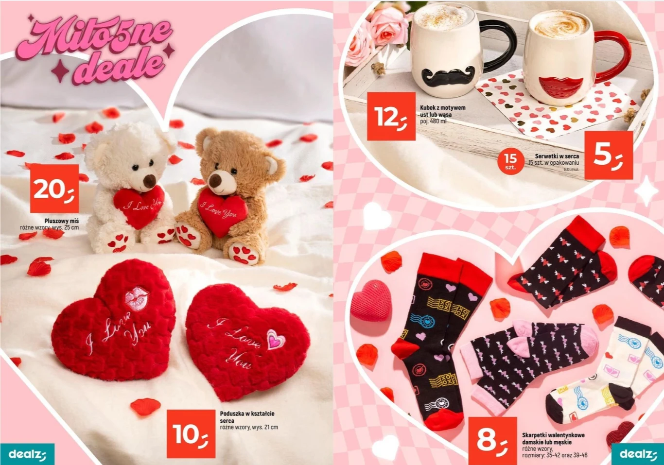 Dealz zaskakuje walentynkową ofertą! Słodkie prezenty dla bliskich już od 5 zł!