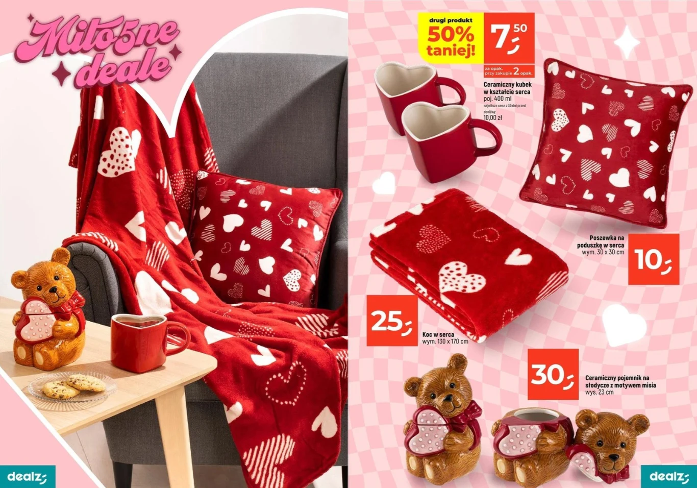 Dealz zaskakuje walentynkową ofertą! Słodkie prezenty dla bliskich już od 5 zł!