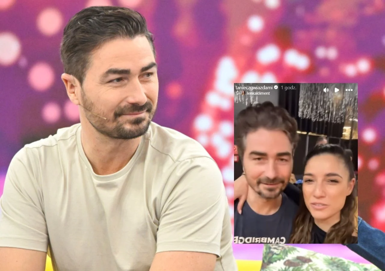 Lenka Klimentova z mężem