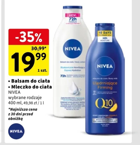 Nivea Q10 + Witamina C Ujędrniające mleczko DO Ciała 400 ml