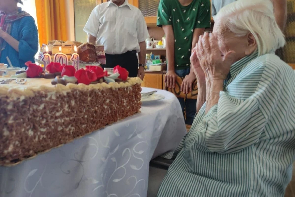 Janina Tabisz w 101 urodziny Janina Tabisz w 101 urodziny