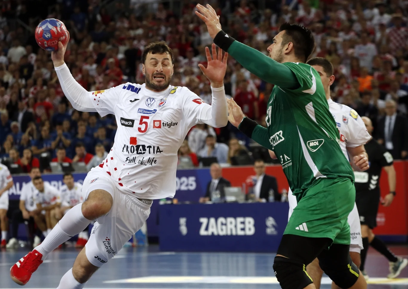 Domagoj Duvnjak, weteran, który gra, choć nie jest w pełni zdrowy. I znów pomógł Chorwacji