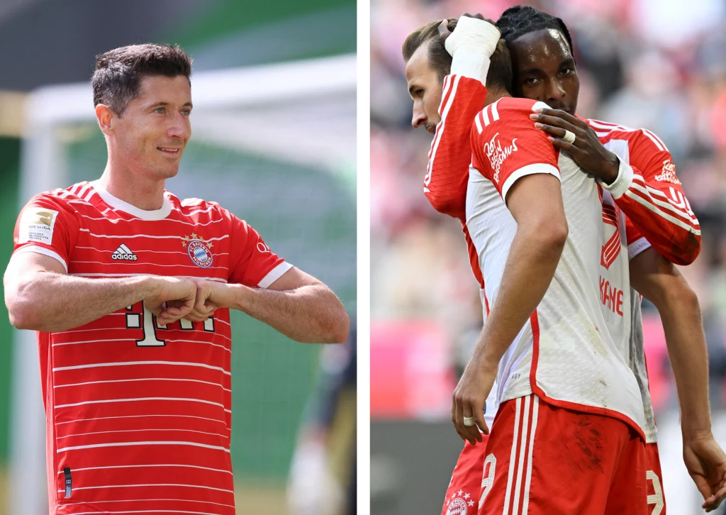 Jeden były, jeden obecny i jeden... "niemalże były" napastnik Bayernu Monachium, czyli Lewandowski, Kane i Tel