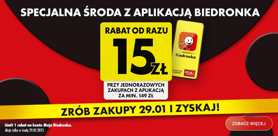 Specjalna środa w Biedronce z aplikacją Moja Biedronka! Specjalna środa w Biedronce z aplikacją Moja Biedronka!