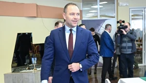 Karol Nawrocki na spotkaniu w Bogdance