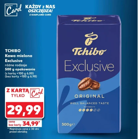Tchibo Exclusive Original Kawa palona ziarnista 500 g