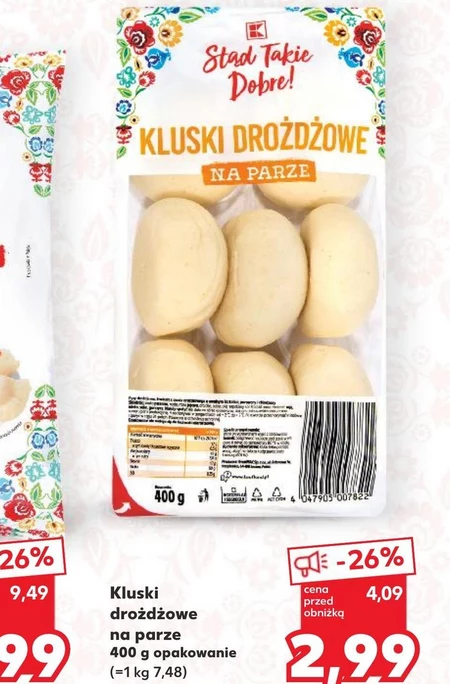 Kluski na parze K-Stąd Takie Dobre