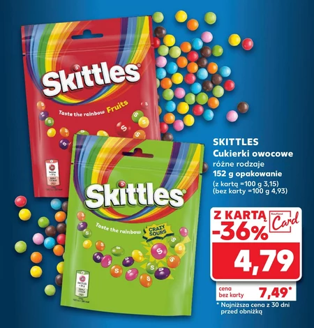 Skittles Crazy Sours Cukierki do żucia 174 g (142 cukierki)