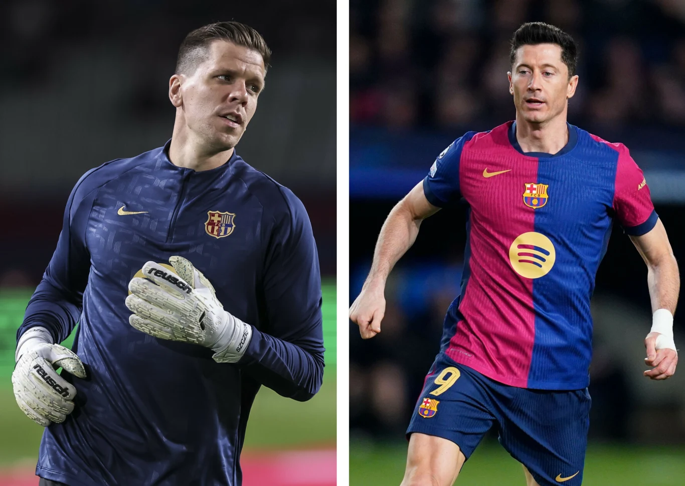 Wojciech Szczęsny i Robert Lewandowski