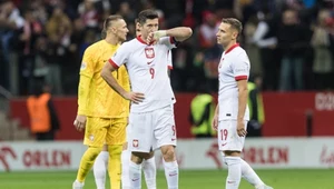 Piłkarze reprezentacji Polski (w centrum Robert Lewandowski)