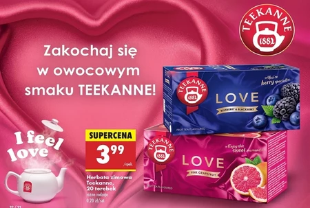 Teekanne Love Pomegranate Mieszanka herbatek owocowych 45 g (20 x 2,25 g)