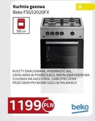 Kuchenka gazowa Beko