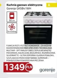 Kuchenka gazowo-elektryczna Gorenje