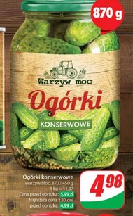 Ogórki konserwowe Warzyw moc