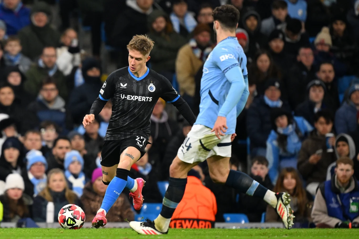 Michał Skóraś zaliczył poważną wpadkę w meczu z Manchesterem City Michał Skóraś zaliczył poważną wpadkę w meczu z Manchesterem City