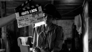 Na planie filmu "Dziewczyna z igłą"