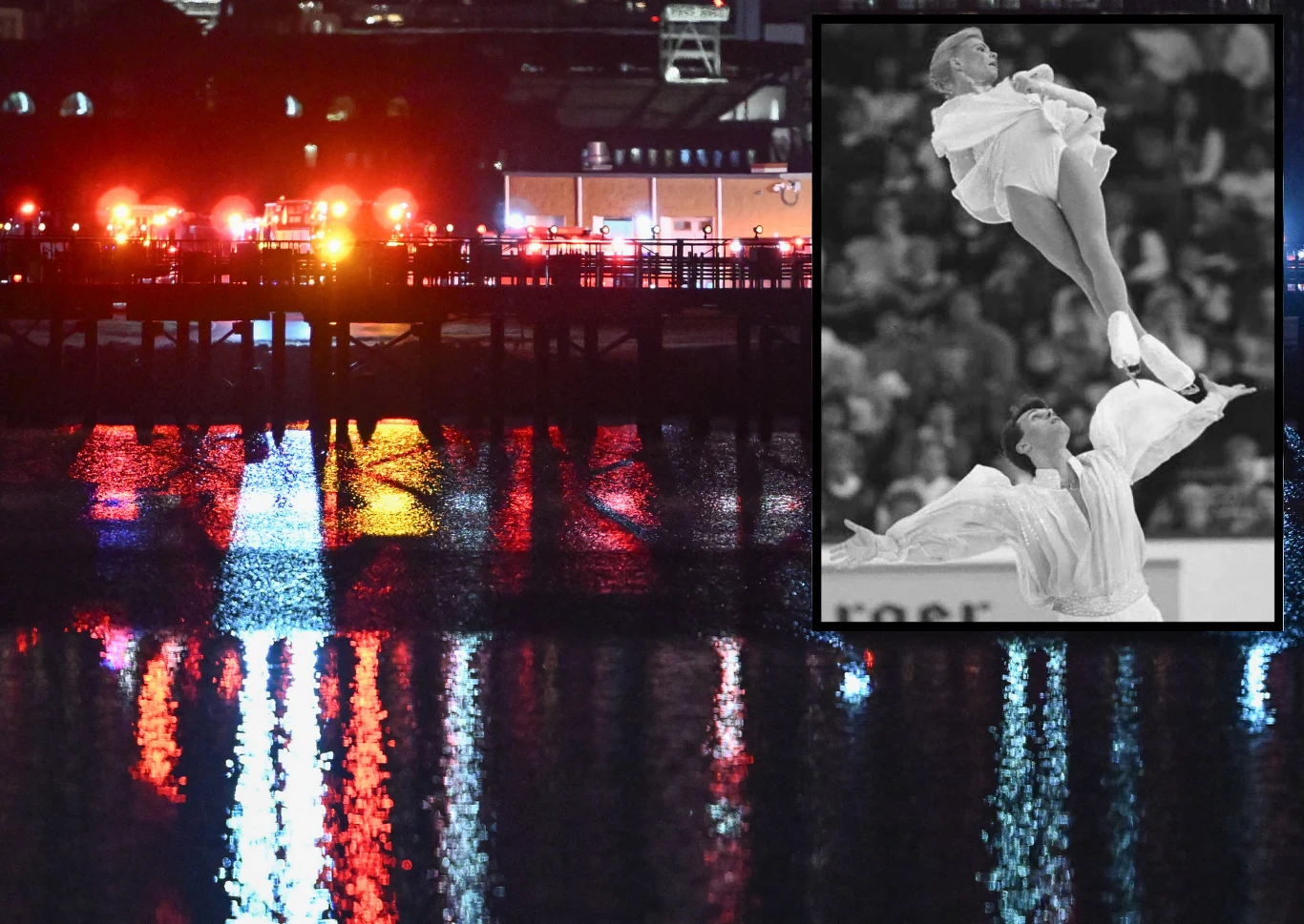 Jewgenia Szywkowa i Wadim Naumow (w ramce) byli na pokładzie samolotu, który runął do rzeki pod Waszyngtonem Jewgenia Szywkowa i Wadim Naumow (w ramce) byli na pokładzie samolotu, który runął do rzeki pod Waszyngtonem