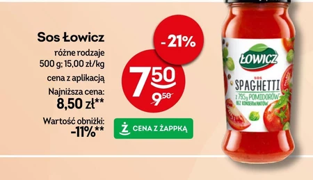 Łowicz Sos spaghetti 500 g