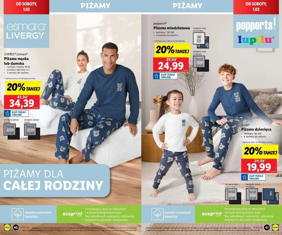 Lidl oferuje promocje na piżamy!