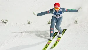 Philipp Aschenwald podczas konkursu w Zakopanem w 2022 roku