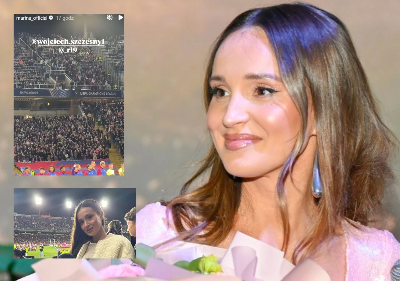Marina Łuczenko-Szczęsna na meczach Barcelony