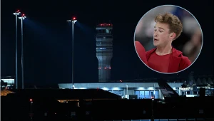 Lotnisko w Waszyngtonie. W kółku Anton Spiridonow